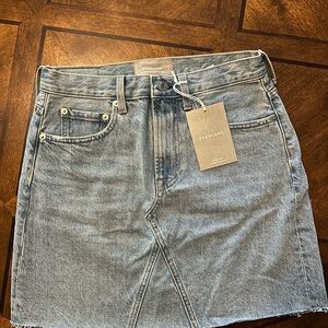 Everlane Light Blue Denim Skirt